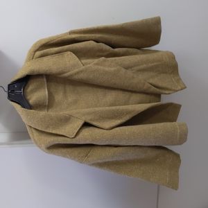 Handmade, cropped wool blend jacket